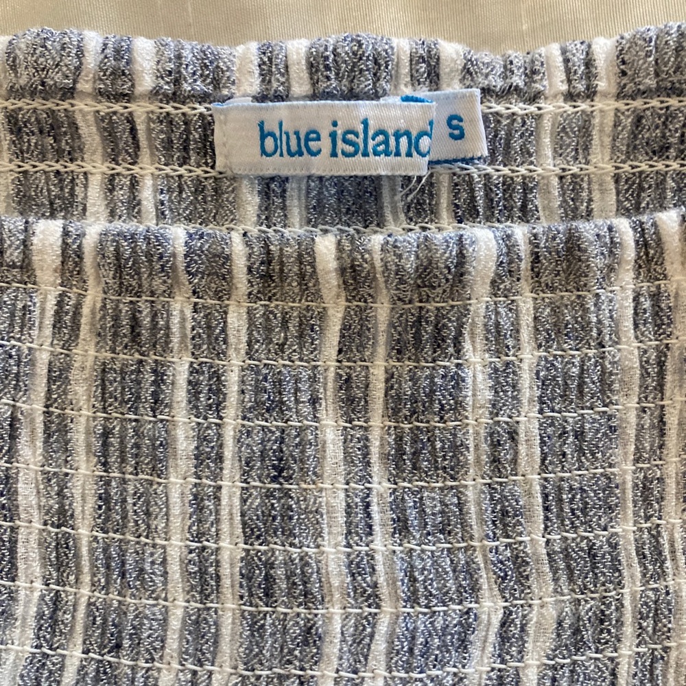 Blue Island Fringed Dress